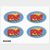 Pow! Ovale Sticker (Vel)