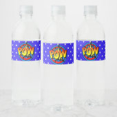 Pow Pop Art Superpower Water Fleslabel Waterfles Etiket (Flessen)