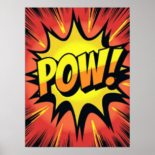POW ! Poster d'explosion de la BD Blast Pop Art