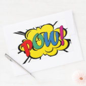 Pow! Rechthoekige Sticker (Envelop)