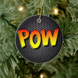 POW Retro Vibes Keramisch Ornament