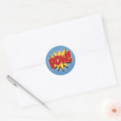 Pow! Ronde Sticker (Envelop)