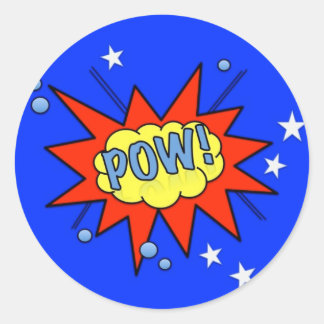 POW! RONDE STICKER