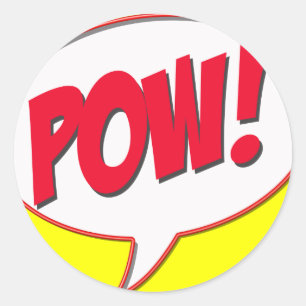 Pow! Ronde Sticker
