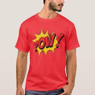 POW Stripboek Cartoon Grappige Pop Art retro T-shirt