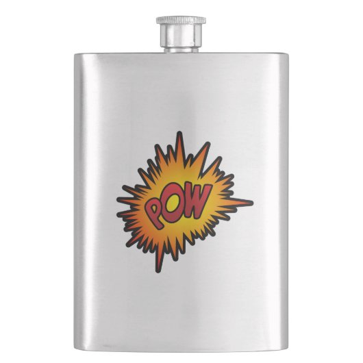 Pow Superheld Fight Heupfles (Voorkant)