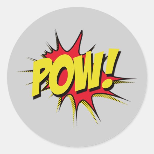 Pow! Superhero Party Stickers (Voorkant)