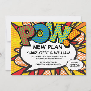 POW Uitgestelde wijziging van datum stripboek Pop  Save The Date