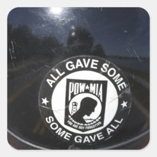 POW VIERKANTE STICKER