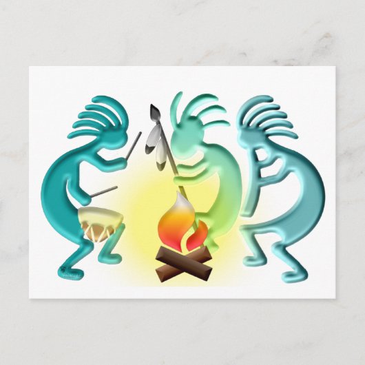 Pow Wow Briefkaart (Voorkant)