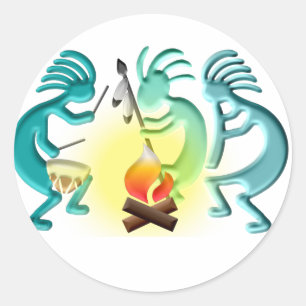 Pow Wow Ronde Sticker