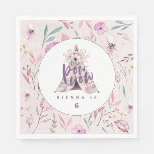 pow wow tepee verjaardagsfeestje napkins servet