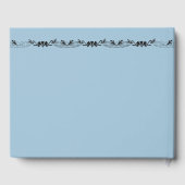 Powder Blue Black Accent Weddenschap Boek (Achterkant)