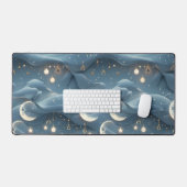 Powder Blue Celestial Moon Phases Calm (Clavier et souris)
