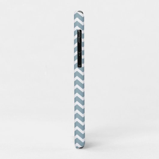 Powder Blue Chevrons Patroon Case-Mate iPhone Case (Achterkant/links)