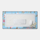 Powder Blue Chinoiserie Archive Desk Mat (Clavier et souris)