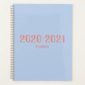 Powder Blue en Coral Planner (Voorkant)