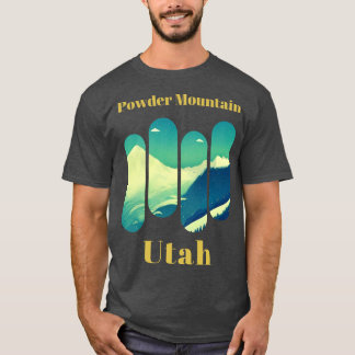 Powder Mountain ski Utah 2 T-shirt