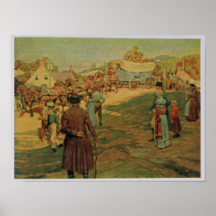 Powder naar Perry bij het meer van Erie, 1911 Poster
