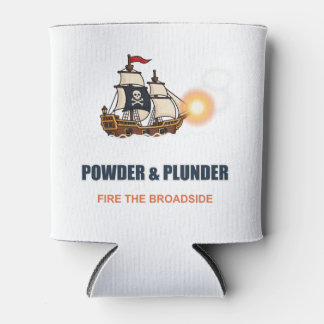 Powder & Plunder Piratenschip Stubby Holder Blikjeskoeler