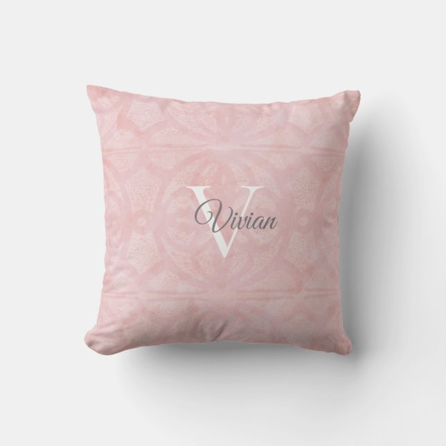 Powder Roze Sierkussen (Voorkant)