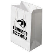 Powder Snow to People Ski Medium Cadeauzakje (Achterkant Gekanteld)