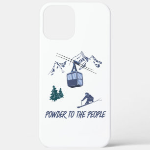 Powder to People Ski Resort iPhone 12 Pro Max Hoesje