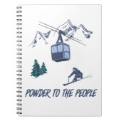 Powder to People Ski Resort Notitieboek (Voorkant)