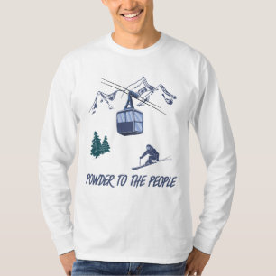 Powder to People Ski Resort T-shirt