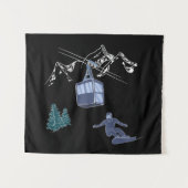 Powder to People Snowboarder Resort Wandkleed (Voorkant (horizontaal))