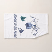 Powder to the People Station de ski (Serviette à main)