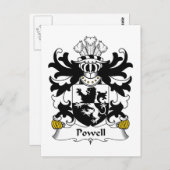 Powell Family Crest Briefkaart (Voorkant / Achterkant)