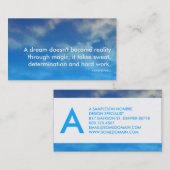 powell-succesquote visitekaartje (Voorkant / Achterkant)