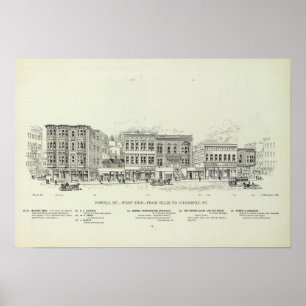 Powell West side Ellis en O'Farrell Poster