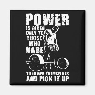 POWER - Bodybuilding Motivatie Magneet