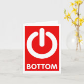 Power Bottom Button-kaart Kaart (Gele Bloem)