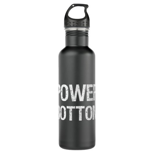 Power Bottom Man Pride Maand 2022 Power Bottom Waterfles (Voorkant)