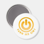 Power Button - Zet me aan Magneet (Voorkant / Achterkant)