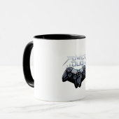 Power Duo Sleek Grey Gray Gaming Mug (Devant gauche)