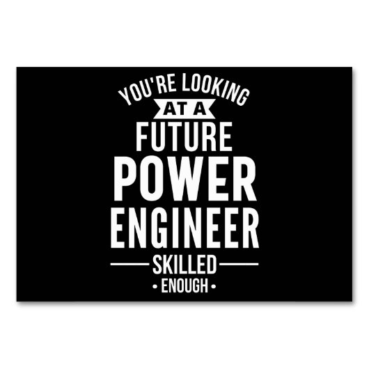 Power engineer gift kaart (Voorkant)