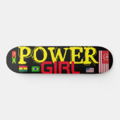 POWER GIRL Skateboard (Horizontaal)