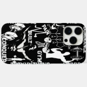 Power Grip Téléphone Coque noir Veiny Dumbbell Des (Verso (horizontal))