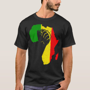 Power Hand African Pride Black History Mo T-shirt