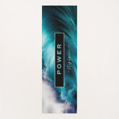 Power Inspirerend Word Ocean Wave Yogamat (Voorkant)