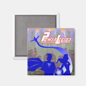 Power Legion - Super heroïsche magneet (Voorkant / Achterkant)