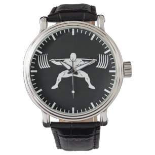 "POWER LIFTING" Sumo Power Squat Illustratie Horloge
