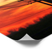 Power Line Sunset Poster Print (Hoek)