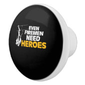 Power Lineman Gift Funny zelfs Firemen heeft helde Keramische Knop (Rechts)