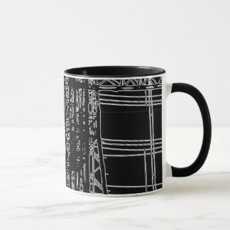 'POWER LINES' 11 oz. Mok RINGER COFFEE