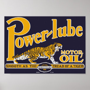 Power Lube Motorolie Poster